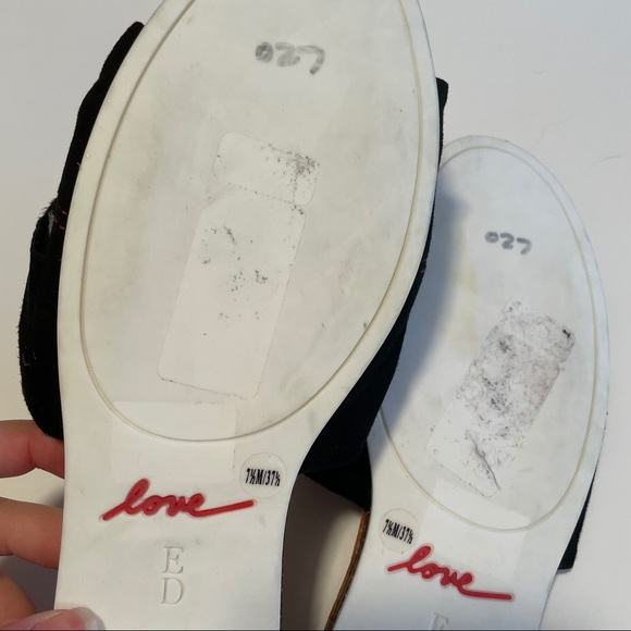 ED by Ellen Black Knot Sandals 7.5 - Picture 6 of 7